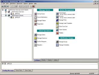 NetWorker Main Window Chapter 1 Configuring NetWorker SOFTEK 2. The NetWorker Clients Screen appears.