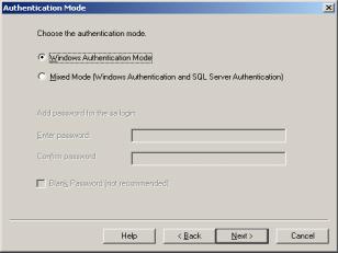 MS SQL Server 2000 Installation - Authentication Mode Appendix A Installing MS SQL Server 2000 softek.fujitsu.