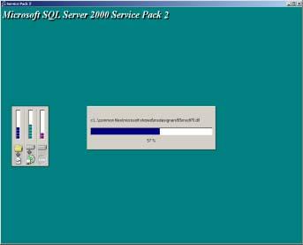 10. Wait a few moments while the MS SQL Service Pack 2 installation completes.