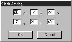 .. Main unit setup Date, time, and emissivity of the IT-550F main unit can be set from TEMP Utility. Setting the main unit clock Select the Clock Setting menu in the Settings menu.