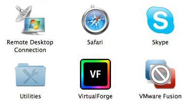 dmg) file from the Desktop. VirtualForge OS X Setup: 1. In the Mac menu bar, click the VirtualForge (VF) icon to open its menu.