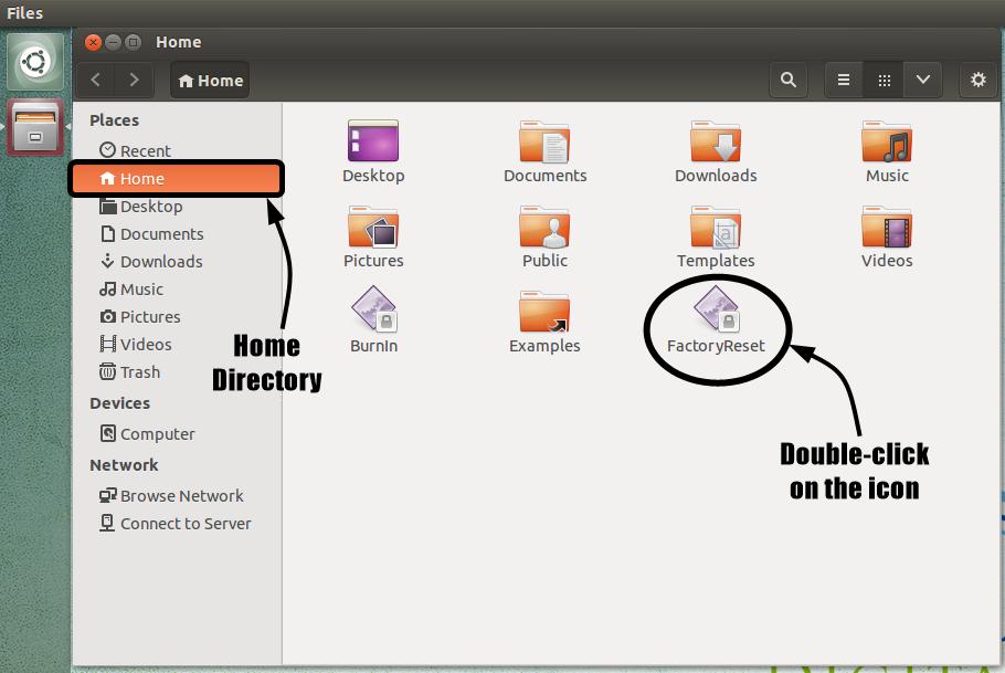 The Ubuntu operating system configurations, such as audio and network settings, remain unchanged. Reset All Player Configurations: 1.