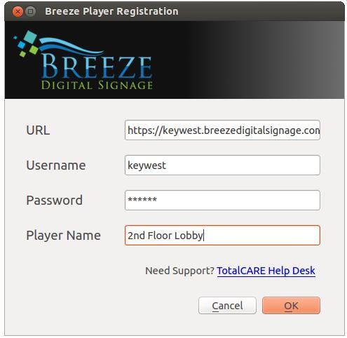 If you do not know the sub domain of your Breeze server, Keywest Technology Technical Support can provide you with it. 1.