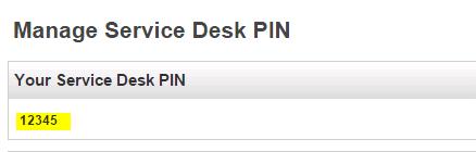 4. If you desire to change your Service Desk pin to something more