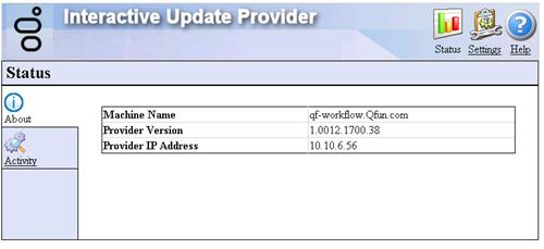 172 Interactive Update Provider settings Interactive Update Provider settings This section describes the Interactive Update Provider settings on the CIC 3.0 and CIC 2015 R1 or later servers.