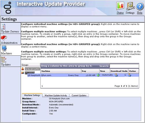 180 Part 1: Client workstation upgrade tasks on Interactive Update Provider 1.0 5.