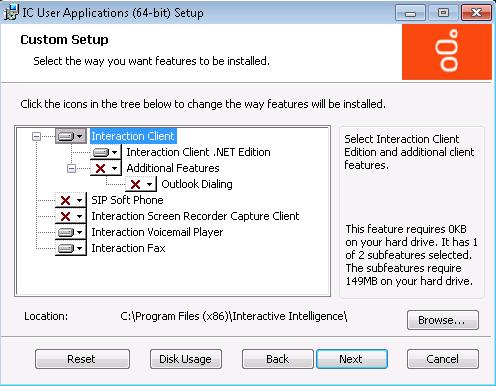 198 CIC User Applications (32-bit and 64-bit) 8. Click Next to proceed past the Welcome dialog box. Note: If you are migrating from CIC 2.3.x/2.4 to CIC 3.