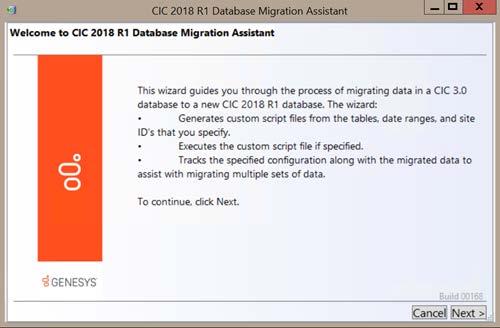 72 Migrate the CIC 3.0 database Migrate the CIC 3.0 database This section describes how to migrate the CIC database using CIC Database Migration Assistant.