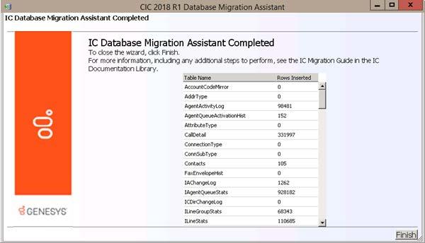 84 Migrate the CIC 3.0 database The amount of time it takes to run the scripts depends on the amount of data being migrated. Migration could take anywhere from minutes to hours.