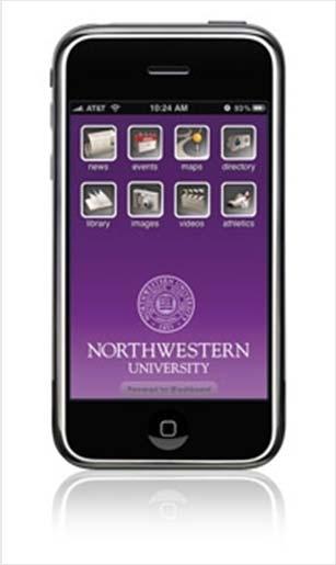 Mobile Services: Northwestern Mobile Easy access to: NU Directory Maps Campus