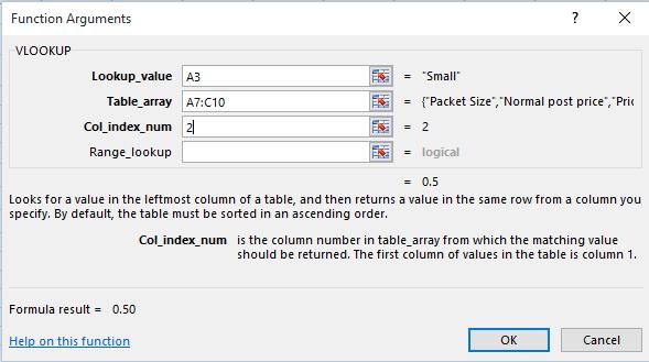 Excel 2016 Intermediate Page 122 The Function Arguments dialog box will be displayed. Click in the Lookup_value section of the dialog box and then click on cell A3.