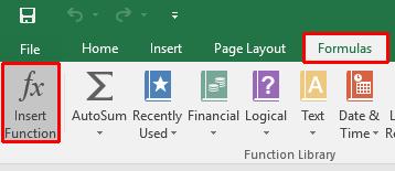 Excel 2016 Intermediate Page 144 The Insert Function dialog box will be displayed.