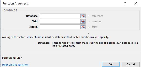 Excel 2016 Intermediate Page 145 Click within the Database section of the dialog box and then