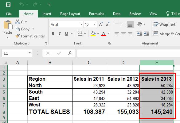 Excel 2016 Intermediate Page 175 Right click on the selected column(s) and from the pop-up