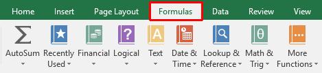 Excel 2016 Intermediate Page 19 Excel 2016 Functions and Formulas Getting Help with Functions PLEASE NOTE: This section is just for reference, so do not try to follow through instructions now just