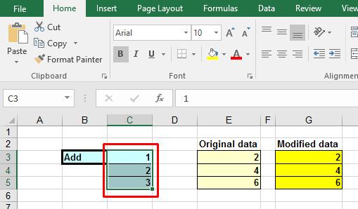 Excel 2016 Intermediate Page 196 Press Ctrl+C to copy the selected range to the Clipboard.