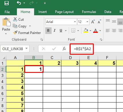 Excel 2016 Intermediate Page 27 Click on cell B2 and insert the following formula, which
