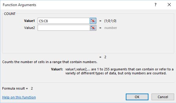 Excel 2016 Intermediate Page 63 Click on the OK button to insert the function.