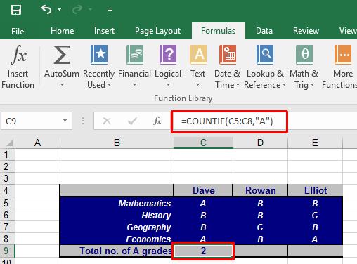 Excel 2016 Intermediate Page 70 Click on the OK button to insert the function. Your worksheet will now look like this. You can see the function syntax displayed within the Formula Bar.