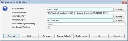 EnergyPlus on Windows. Hence, it calls the file RunEPlus.bat, with arguments EMSWindowShadeControl USA_IL_Chicago- OHare.Intl.AP.725300_TMY3.
