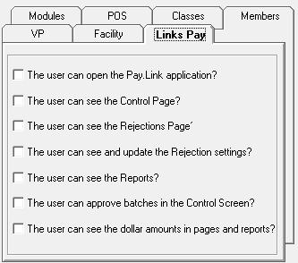 Security The security settings for the Direct Debit Module are controlled from the Admin Module with all other security options.