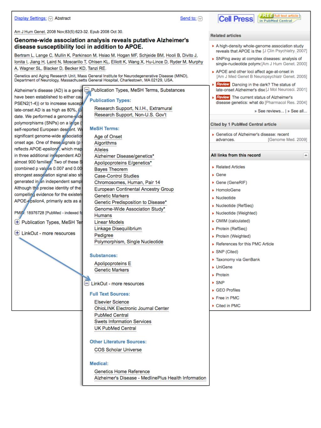 Page 10 Figure 4. The new Abstract format display in PubMed.