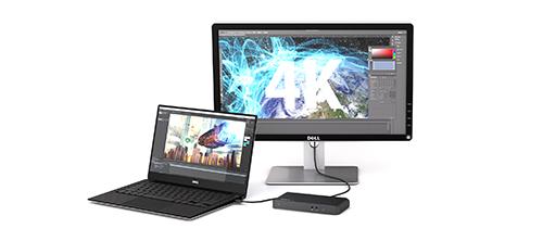 For extra screen space, this dock offers support for the higher 4096 x 2160p resolution, unlike traditional 4K docking stations that only support 3840 x 2160p.