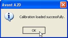 Load Calibration. 2. After a few seconds, the CD will spin up and this message will appear. Click Load. 3.