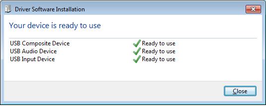 Driver Installation - Windows 7 Your AVANT A2D+ is USB powered. 1.