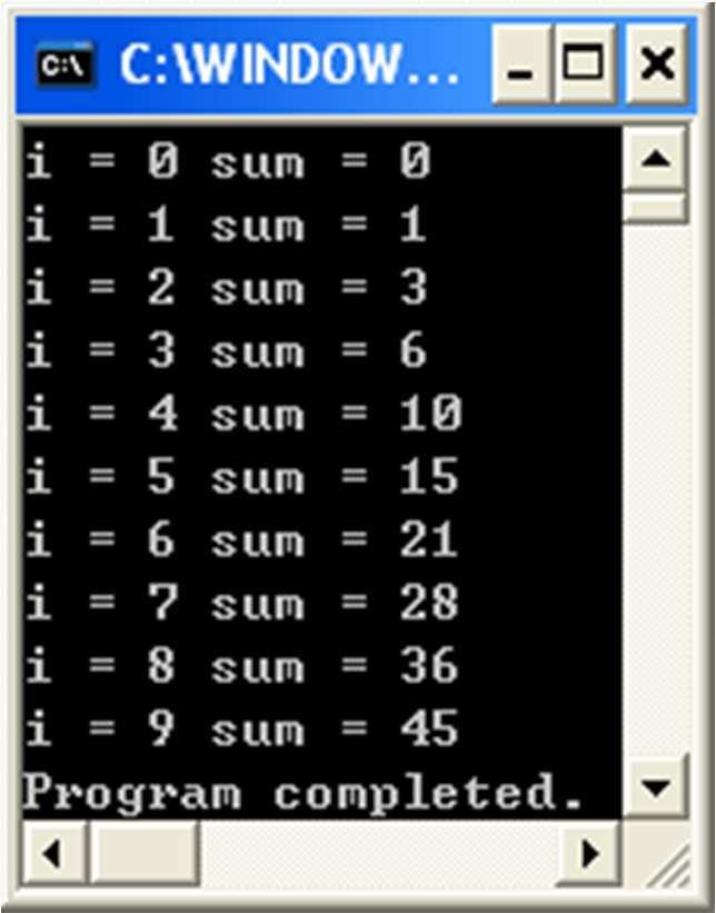 Add and Display a List of Numbers in a While-Loop using System; class addlist static void Main() Int32 i = 0; Int32 sum =