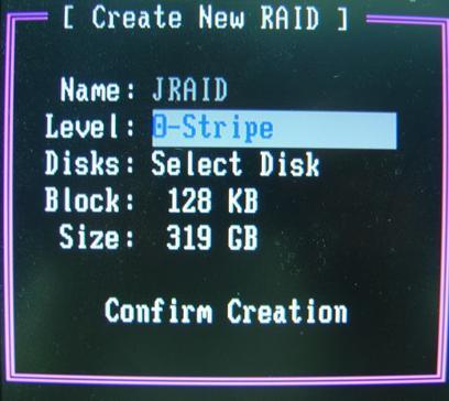 Then you can select HDDs to create RAID.
