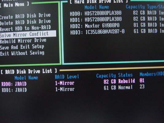 problem. You can choose one of the members of Mirror drive as source disk.
