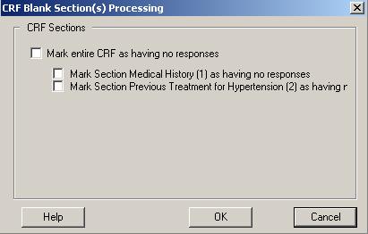 MARKING AN ecrf AS BLANK con t Users are also able to mark an ecrf that contains data as blank. All previously entered data on that ecrf page will be deleted.