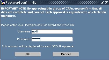The following steps outline the process for approving ecrfs. 1) Log into OC RDC PDF using credentials emailed from PPD.