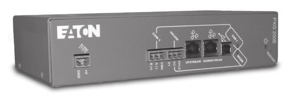 Power Xpert Gateway 200E Power Xpert Gateway Screenshots Delivers real-time, Web-enabled monitoring of electrical distribution and control equipment Product snapshot The Power Xpert Gateway 200E (PXG