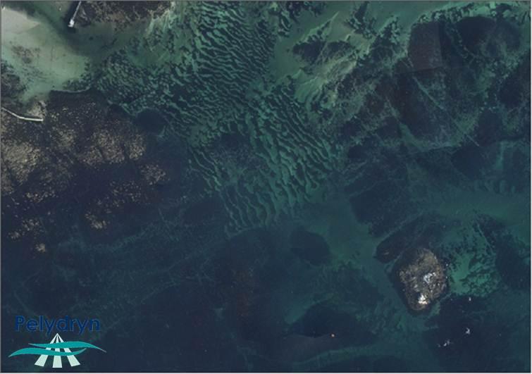 at 400m altitude Imagery will also observe ambient sea conditions and phenomena (eddies and