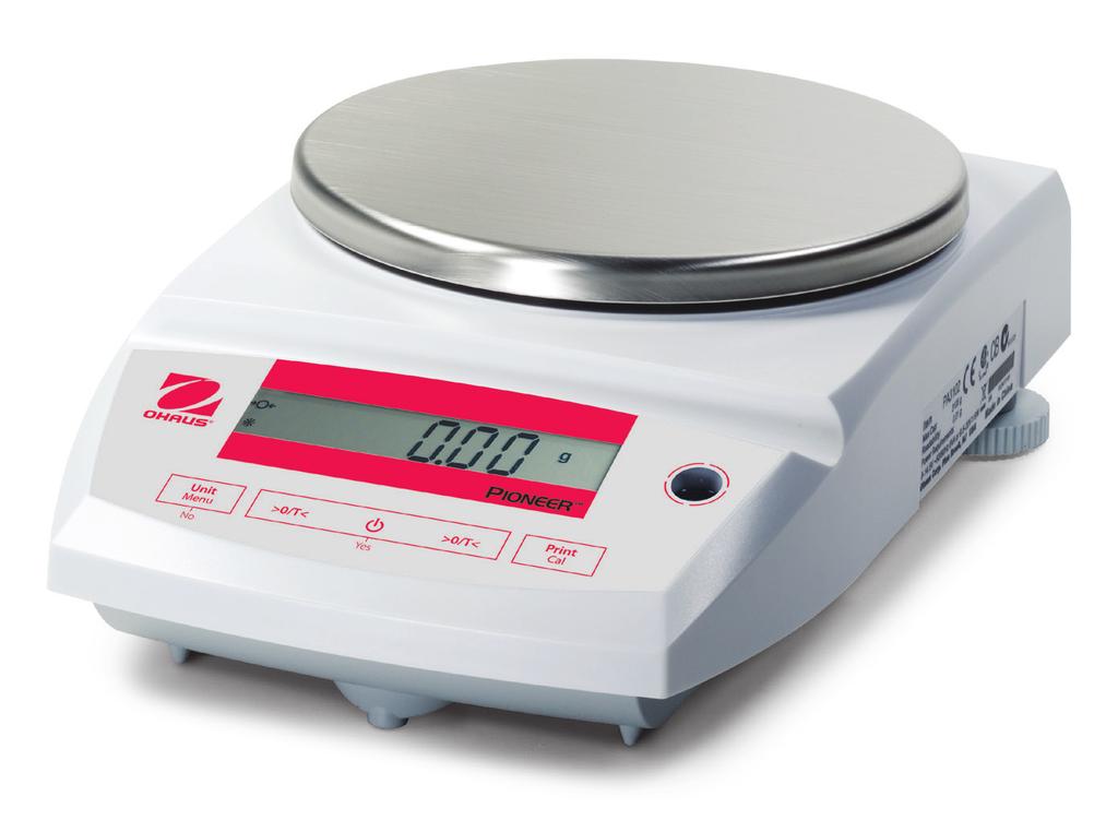 Pioneer Analytical and Precision Balances Standard Features Integral Security Bracket Allows you to secure your balance to a workstation to prevent unwarranted movement or theft Weigh-Below Hook