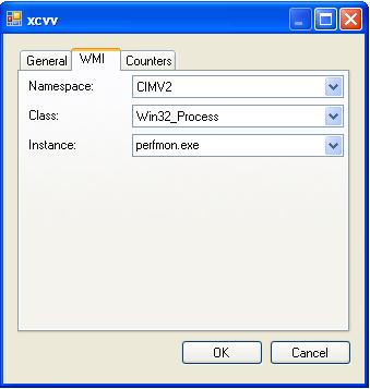 Adding or editing a Profile The WMI tab The WMI tab lets you define the WMI to be monitored by the profile. This tab is valid for WMI group s profiles only.