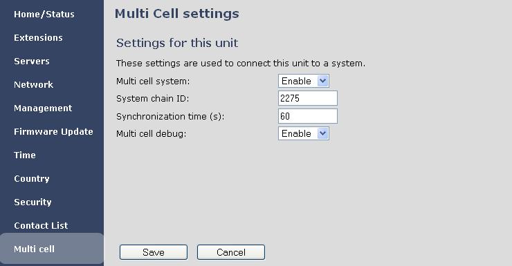 STEP 9 Next, the system administrator needs to create and Enable Multi Settings profile for the current base station.
