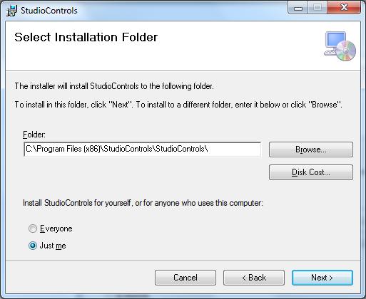 3- Select the Folder for the installation and