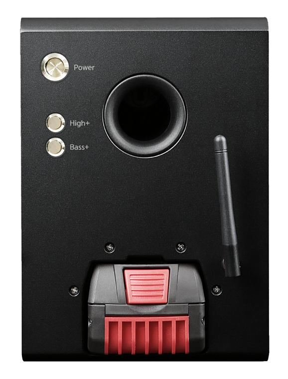 STEP 2: Setup Speaker Rear Power Button High Frequency adjustment Bass
