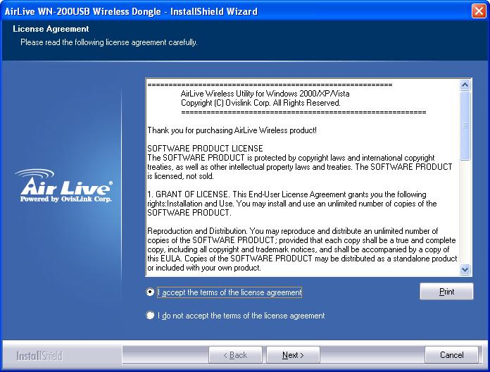 2. Installing the WN-200USB 3.