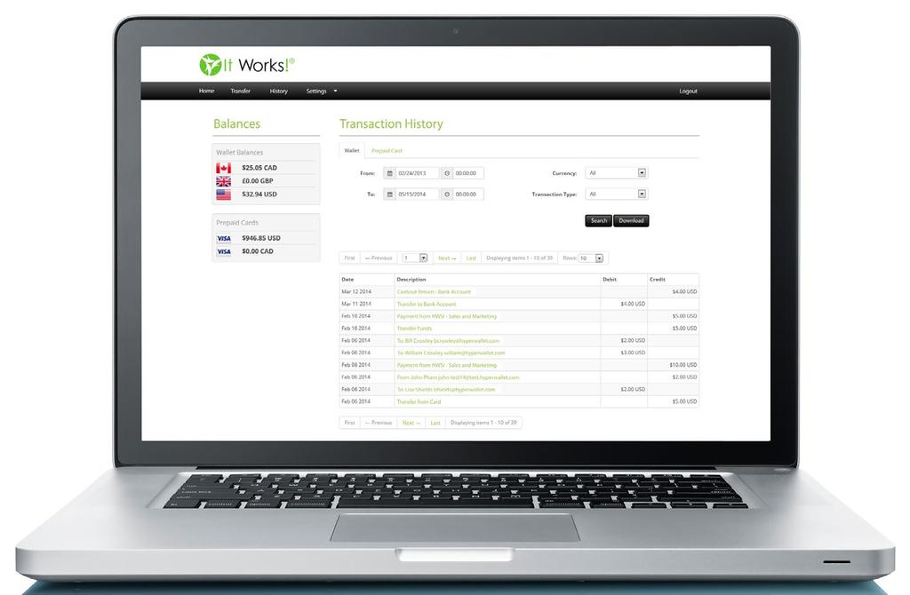 ABOUT IT WORKS! PAY PORTAL OVERVIEW It Works! Pay Portal (www.myitworkspay.com) is a global commission payout service from It Works! The It Works!