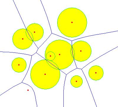 Weighted Voronoi Diagram A weighted Voronoi cell