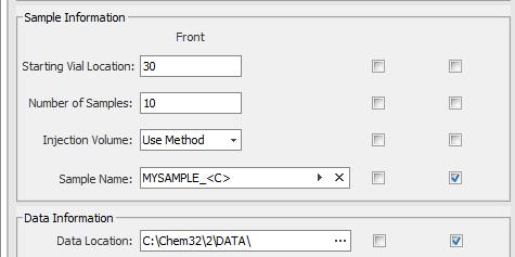 7 Easy Sequence Use RunMethod (F5) to specify sample, method, and injection information. After running all priority samples, Resume Sequence. 6 Next, fill in the global Sample Information.