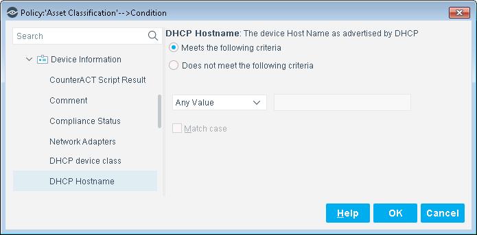 You can use DHCP properties in CounterACT policies to classify unclassified devices.