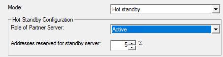 Configuring Hot Standby Mode The process for configuring hot standby mode is almost identical to configuring load balancing mode, with the following exceptions: Select Hot