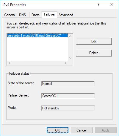Editing or Deleting a Failover Configuration If you need to edit or