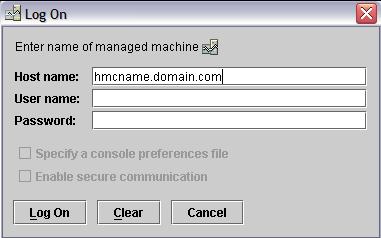 HMC Remote Login via WebSM
