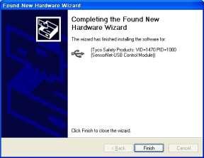 Figure 5. Completing the Found New Hardware Wizard screen Figure 6. Welcome to the ADUtils8_20 Setup Wizard screen 14. Click Finish to complete the USB driver installation. 15.